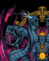 Snake in the castle king