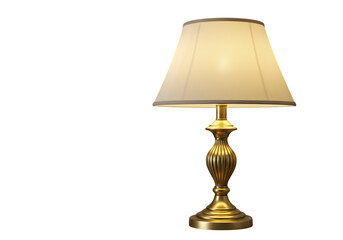Obraz premium Table Lamp with Warm Glow Isolated on Transparent Background