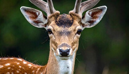 Close-up of a deer's head