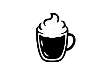 bartender job portal, basic mug-shaped logo for bartenderhubcom, a bartending job directory, on a white background