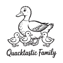 Duck Family Illustration