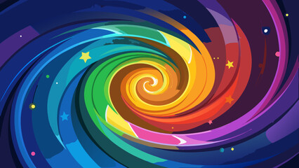 abstract colorful swirl