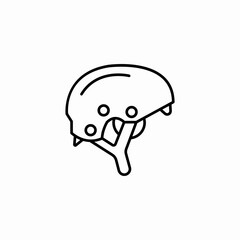 climbing sport helmet icon sign vector