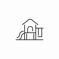 playground equipment icon icon sign vector
