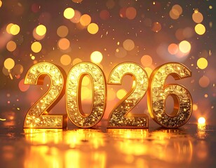 New Year, 2026, Celebration Illustration