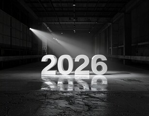 New Year, 2026, Celebration Illustration