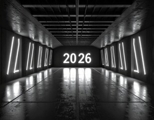 New Year, 2026, Celebration Illustration