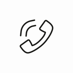incoming phone call icon sign vector