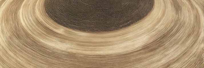 Circular Crop Rotation Fields Create a Mesmerizing Geometric Pattern in Vibrant Earth Tones