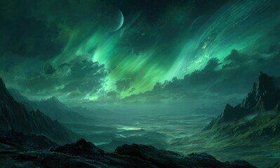 Naklejka premium imaginative worlds