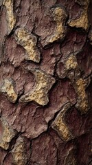 Textured Tree Bark: An up-close study of a tree trunk's intricate bark reveals a rich tapestry of textures and colors.