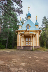 Valaam. Near small Nikonovskaya Bay there is a chapel in honor of the Ascension of Lord
