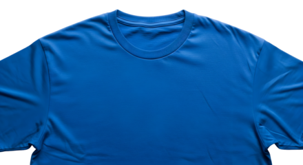 Plain Royal Blue T-shirt on a White Background - A Versatile Apparel Essential