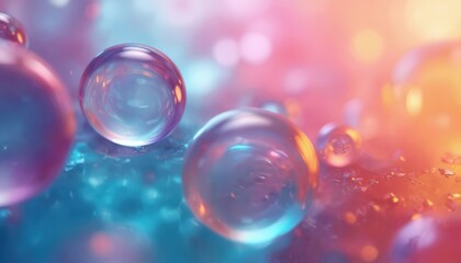 Colorful abstract background with overlapping semi-transparent circles. Dynamic lighting with vibrant green, red, purple hues creates visually engaging bokeh effect. Soft focus, motion capture give