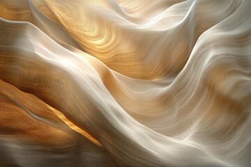Obraz premium Swirling sandstone formations illuminated by sunlight, creating a mesmerizing abstract texture.