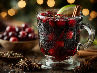 mulled wine with spices