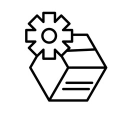 Logistics ManagementVector Line Icon Design