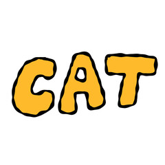 cat halloween doodle