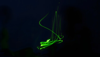 Fun with green light and long exposure