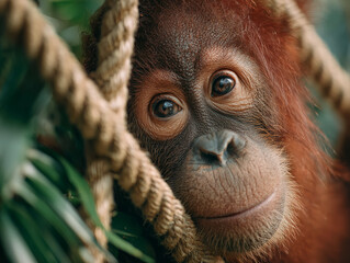 portrait of orangutan