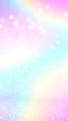 Pastel rainbow glitter bokeh