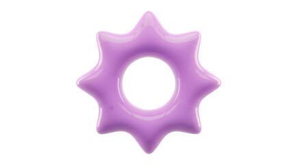 Obraz premium Abstract geometric luminous starburst shape with soft pastel gradient colors and metallic sheen perfect for digital design and art Tansparent Background