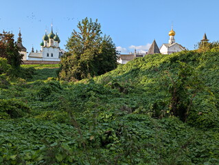A green hill in the Russian countryside