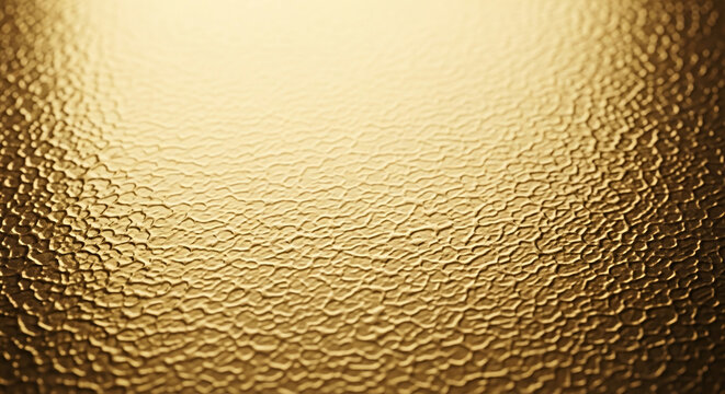 Close-up of gold textured surface, showing uneven, bumpy pattern.  Suggests luxury, richness, and elegance, ideal for background use