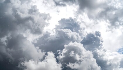 Dense, varied clouds filling the sky