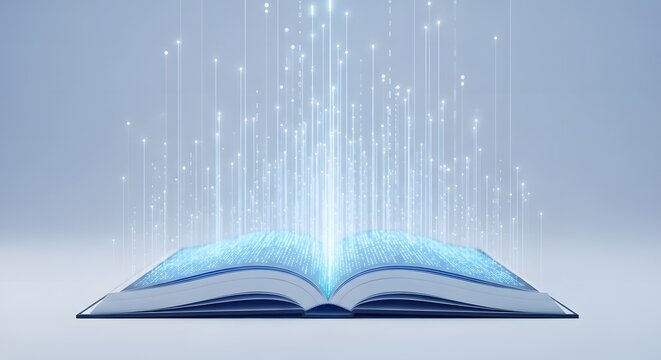 Open book knowledge light education learning wisdom study read inspiration bright light innovation idea