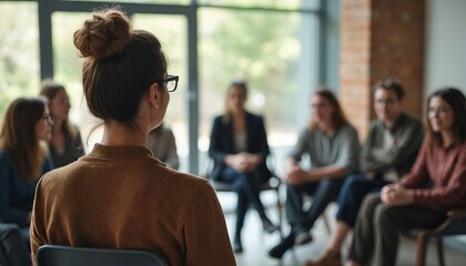 Pro leader facilitates dynamic group discussion with diverse, inclusive team. Participants engage in collaborative learning, skill development within educational training session. Focus on