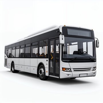 Sleek contemporary passenger transportation solution representing urban mobility on white background