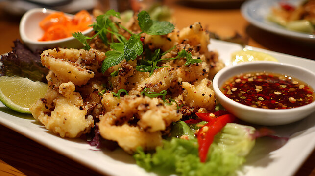  Platter of Muc Rang Muoi - Vietnamese Salt and Pepper Squid (3)