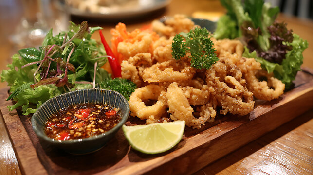  Platter of Muc Rang Muoi - Vietnamese Salt and Pepper Squid (2)