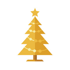 Fototapeta premium christmas tree vector illustration