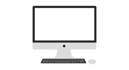 a sleek modern desktop computer setup with keyboard mouse