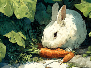 rabbit and carrot
