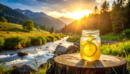 Mountain sunset lemonade