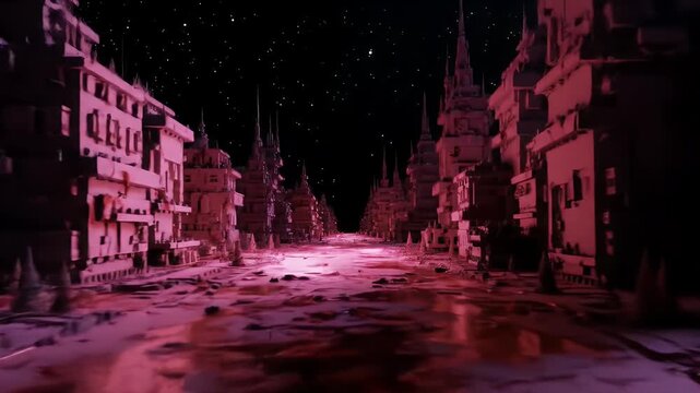 Fantasy Cityscape Night.