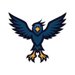 vector eagle mascot spread the wings 