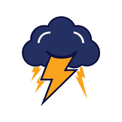 vector thunder cloud storm tornado mascot