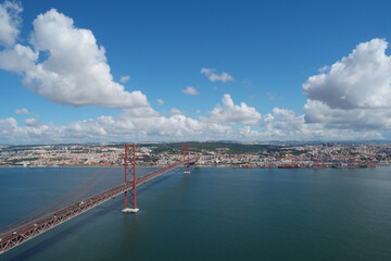 Stunning view of Lisbon from Cristo Rei showcasing the bridge and city skyline