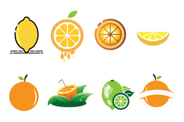 set of fruits and vegetables