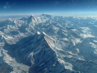 snow covered mountains