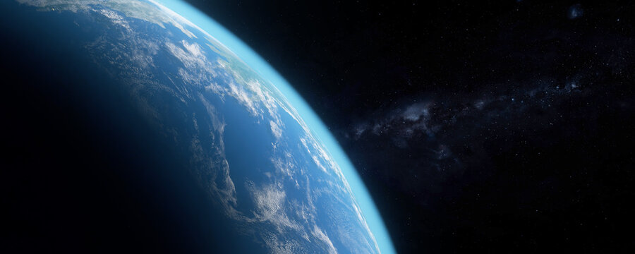 3D Earth View from Space