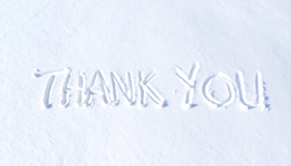 Thank you message in the snow (1)