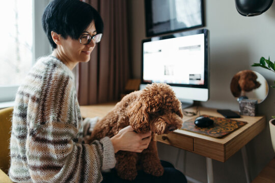 Cozy Afternoon at Home With a Lovable Furry Friend