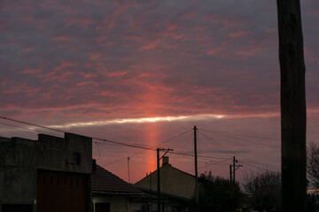 Beautiful sunsets in rural towns