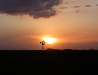 Beautiful sunsets in rural towns