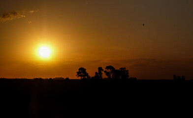 Beautiful sunsets in rural towns